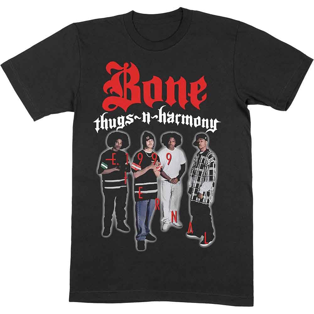 Bone Thugs N Harmony T Shirt Est 1999 Logo Official Mens Black L