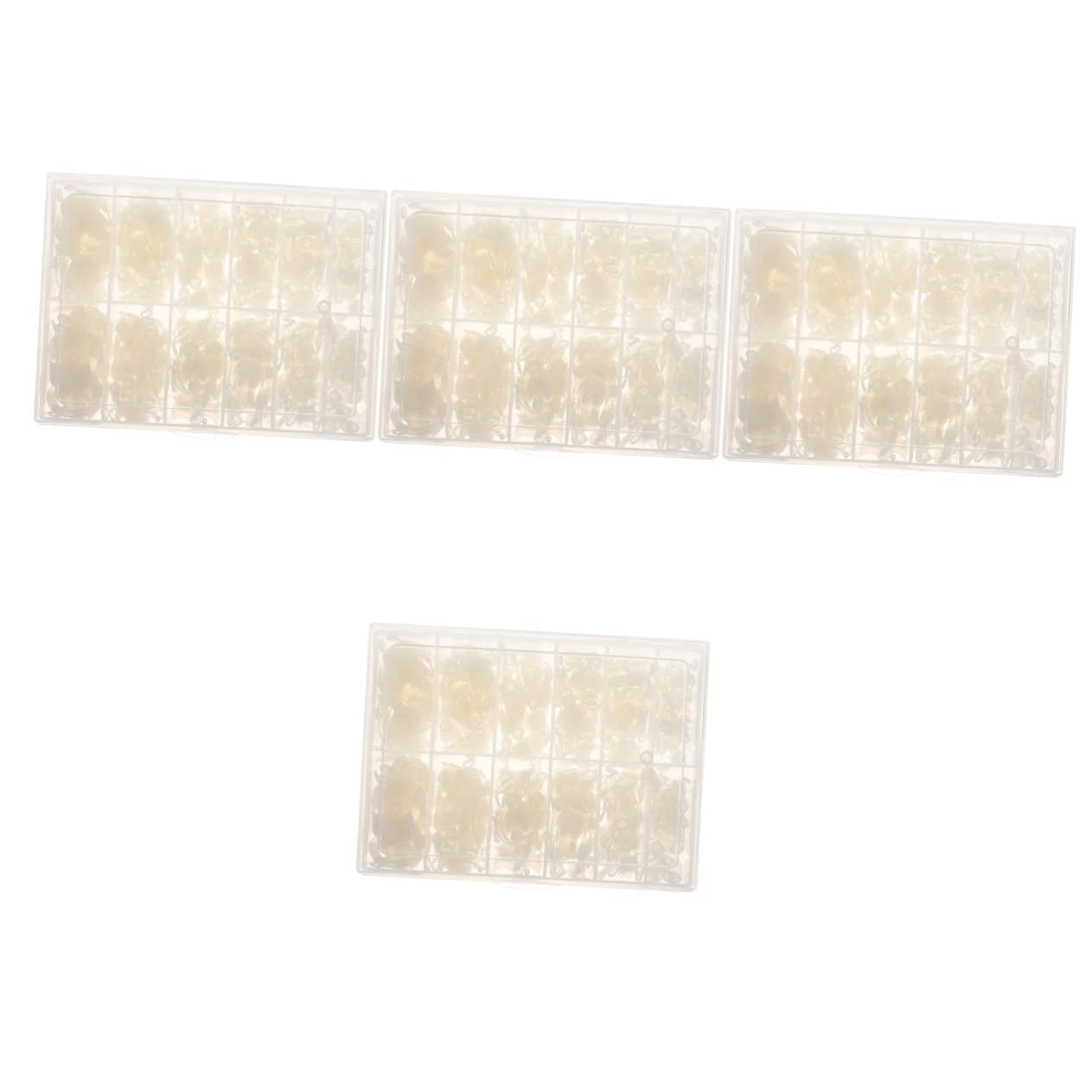 FRCOLOR 2400pezzi Unghie Finte Adorabili Nail Tips Ovali Trasparenti Per Manicure Per Occasioni Speciali e Uso Quotidiano Completo Per Decorazioni Nail Art