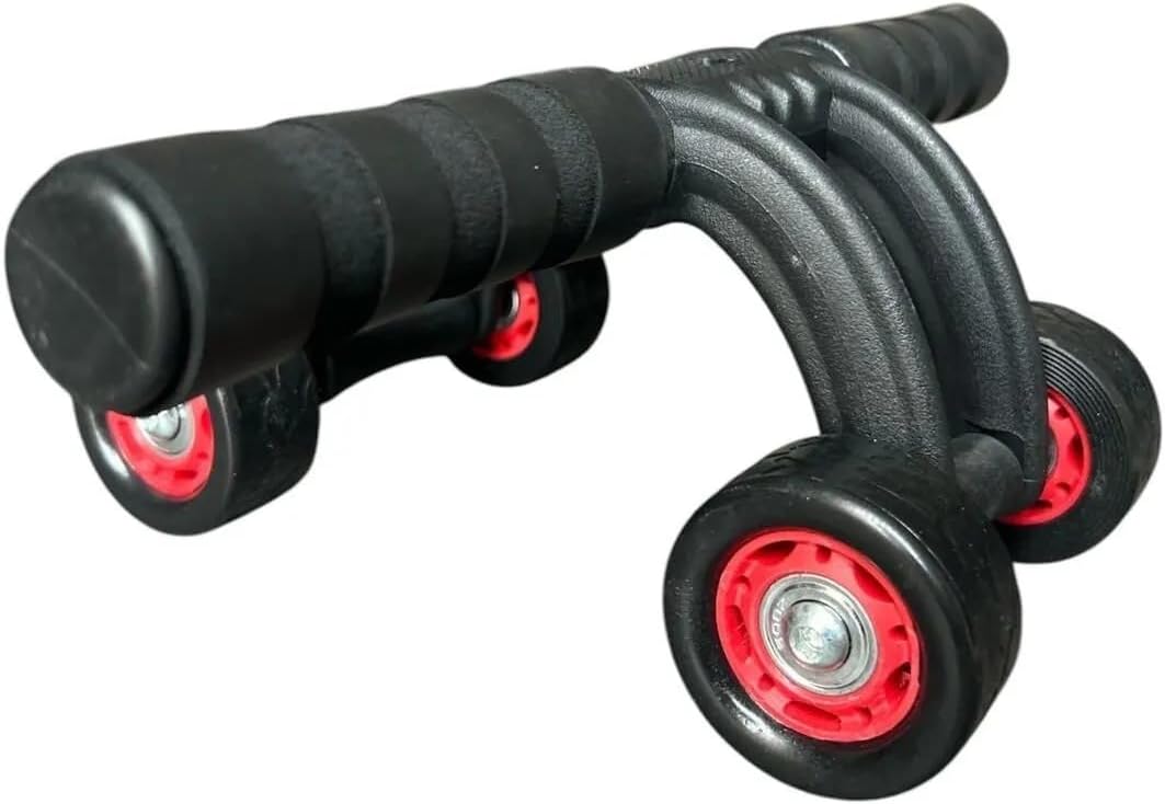 4 Tekerlekli Ab Wheel Mekik Aleti – Diz Matı Dahil Karın Kası ve Core Egzersiz Aleti CKS-452