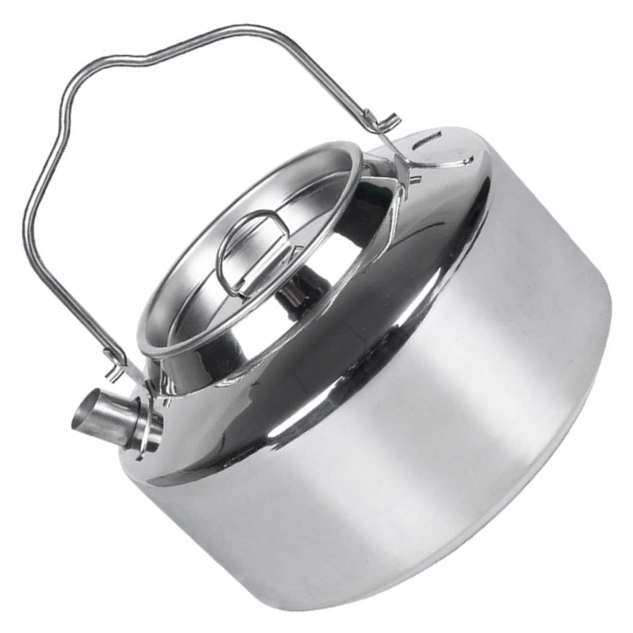 Homoyoyo Tetera De Camping Portátil Hervidor De Agua De Acero Inoxidable Resistente Ergonómica Para Estufa Cocina Al Aire Libre Para Camping Senderismo Actividades Al Aire Libre