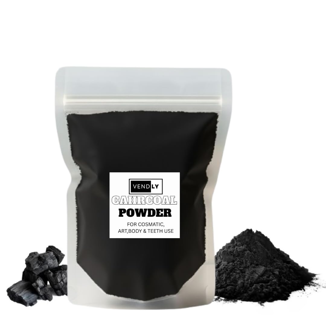 Activated Natural Charcoal Powder | 100% chemical & Process free For Face, Body & Teeth | Removes Dead Skin, Impurities, Detoxifies Skin also Layering, Shading, Drawing, Sketching (250GM)