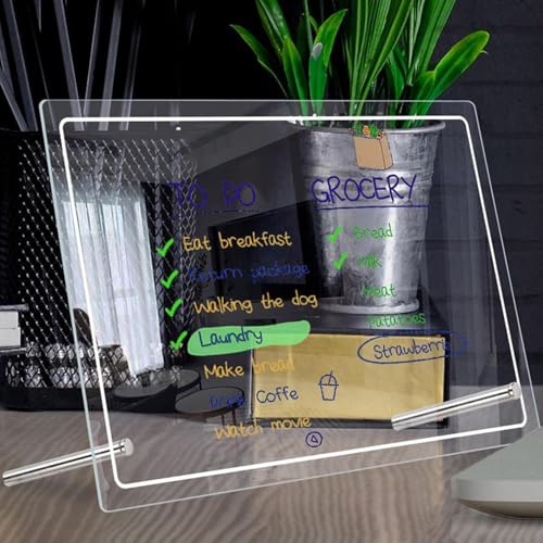 Bloc-notes réutilisable transparent pour organiser le quotidien à la maison - 3