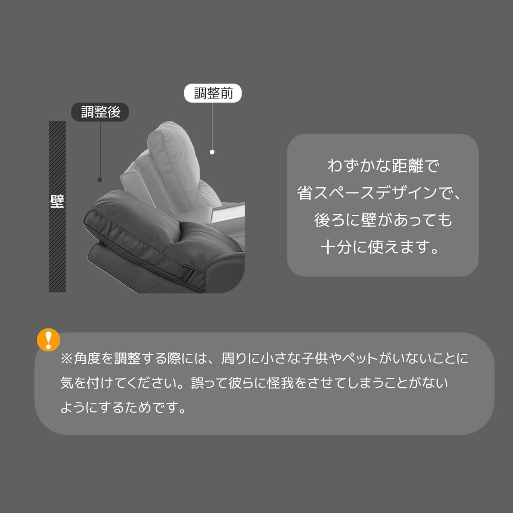 電動リクライニングソファ 3人掛け オットマン一体型 グレー 【パティオラウンジャーチェアゼロ】