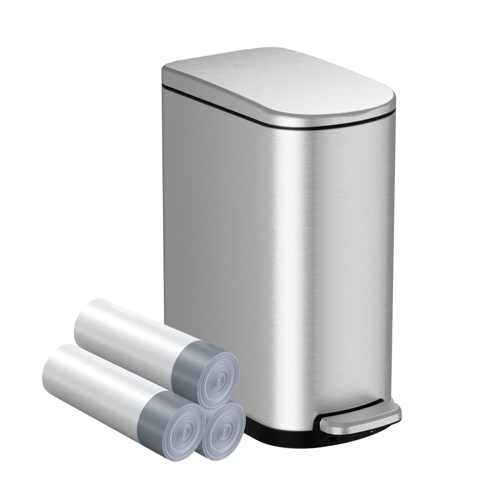 Photo 1 of KSSKSS 2.6 Gallon Slim Step Trash Can