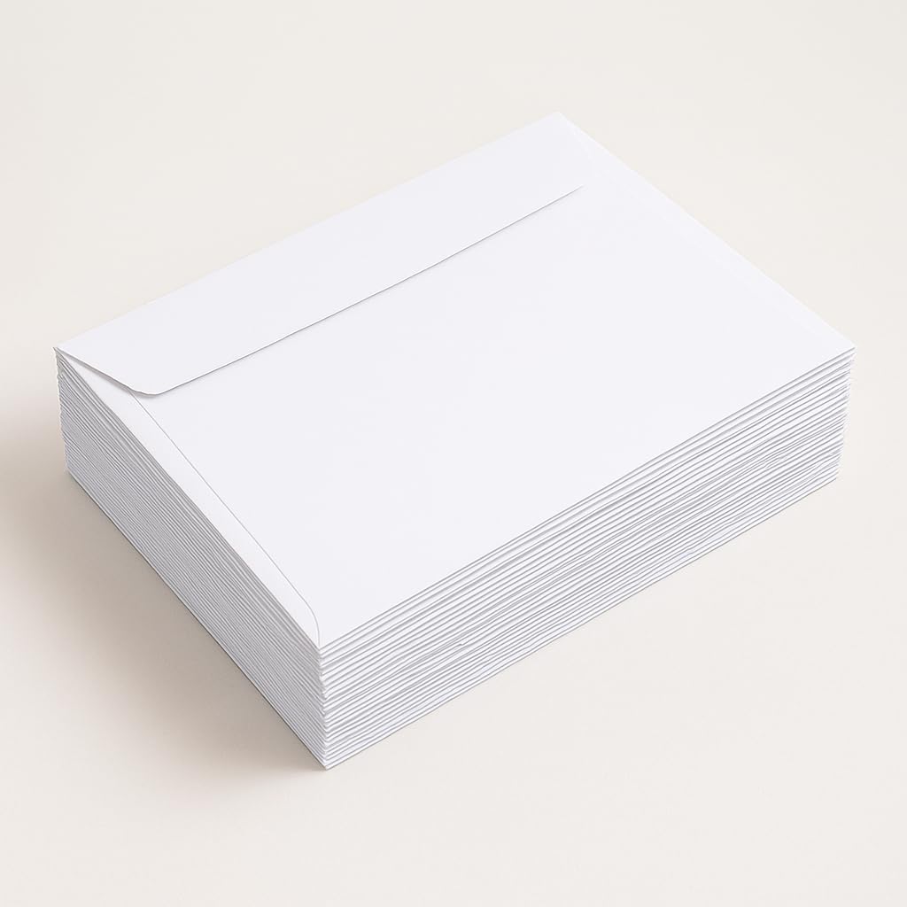 Postmaster A5 Wallet Envelopes C5 100GSM White Paper - 50 Pack