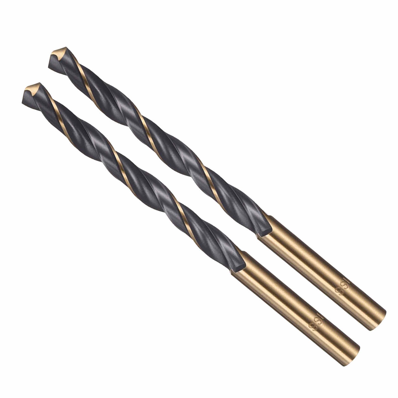 CoCud Drill Bit, 6.5mm Cutting Diameter, 4341 HSS Jobber Bits Gold and Black 118° Cutting Angle