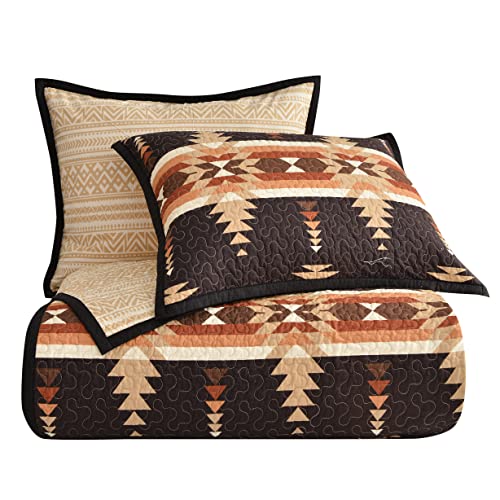 Image of Paseo Road Yosemite 3 Piece Queen Aztec Rustic Western Bedding Quilt Set