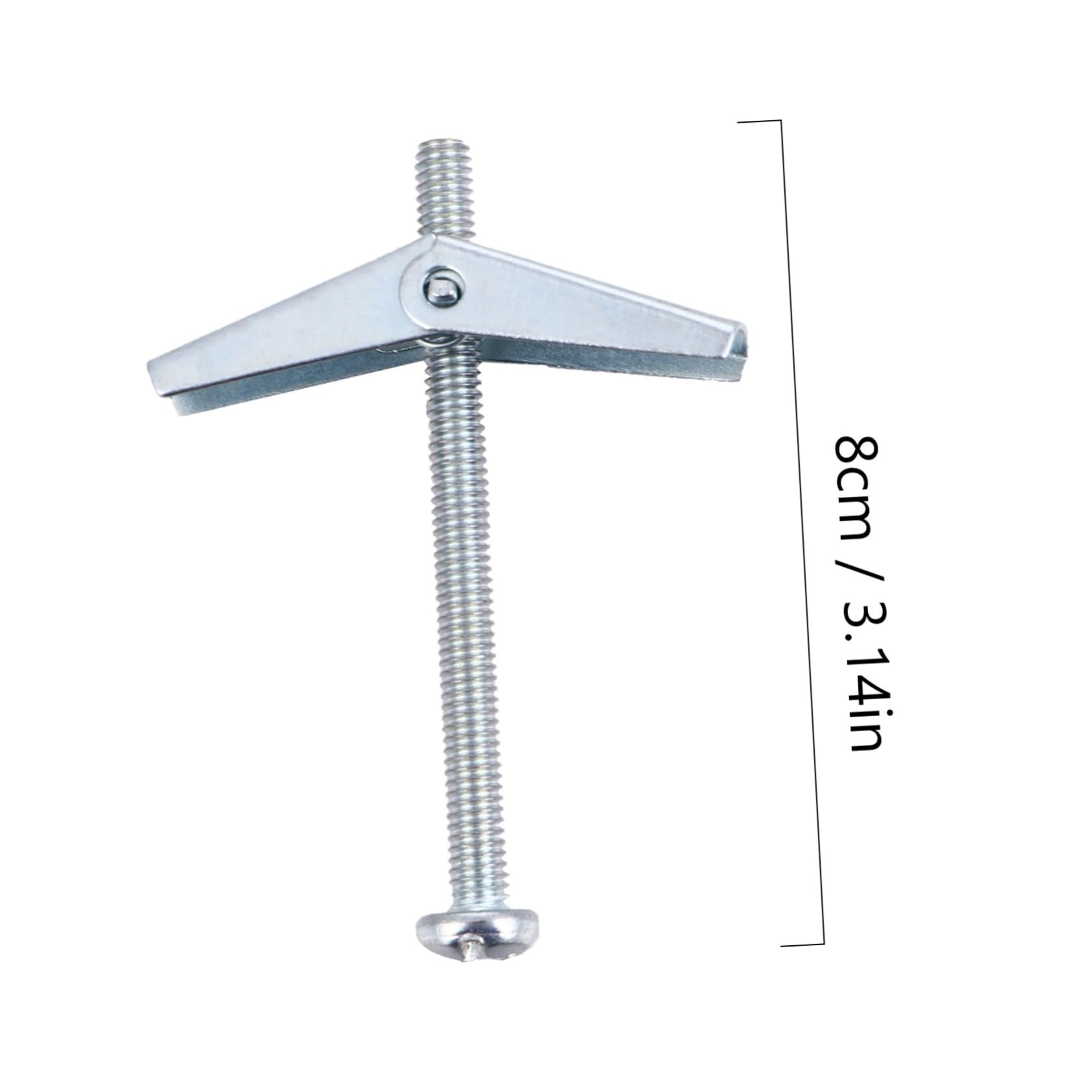 MUCKLILY Self-Drilling Anchors Screws 10pcs Carbon Steel Anchor Screws for Residential Wall Hanging