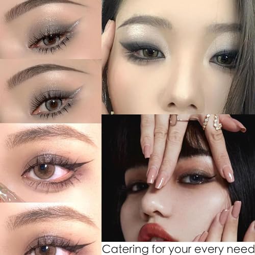 Long Lasting Black Eyeshadow Palette with Silver Glitter, Matte White and Grey Shades. Waterproof Goth Make Up for Women and Girls, Perfect for Halloween and Christmas Gifts - Image 5