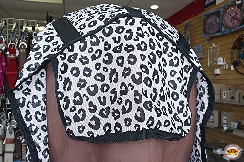 Image of Leopard Print Horse Fly Sheet with UV Protection and Mesh for Bugs and Mosquitoes in Summer by HILASON