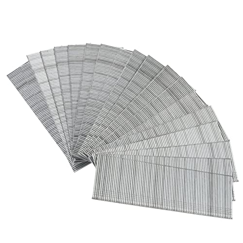 Cabilock 1600pcs Clavos rectos galvanizados, superficie lisa, alta resistencia para clavos neumáticos miniatura 1