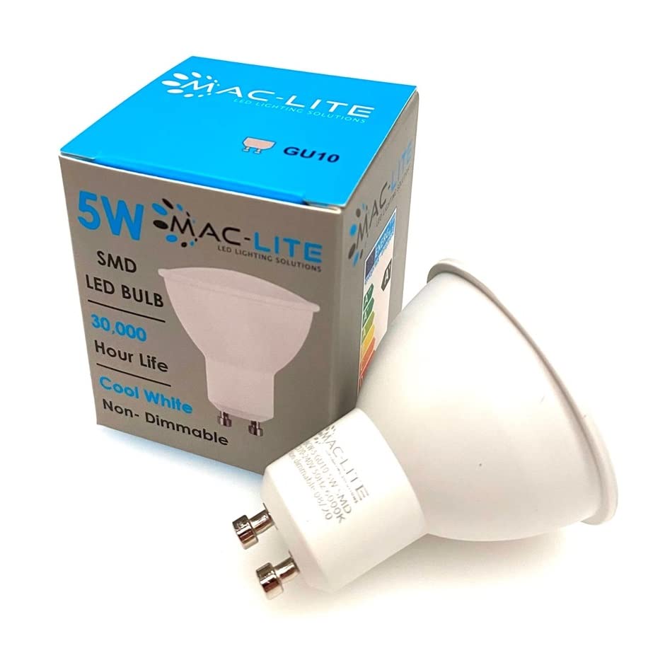 GU10 LED Spotlight Bulb Cool / Warm White 5W Lamp Energy Saving A+ (20, Cool White 6000K)