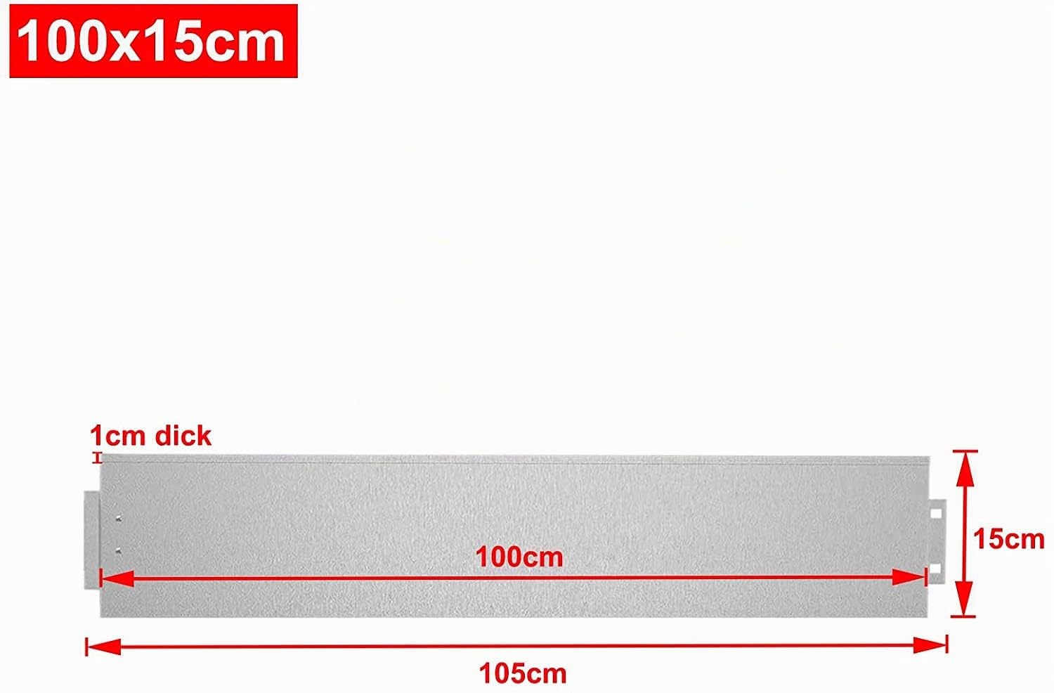 YUENFONG 25m Rasenkante Beeteinfassung Metall Verzinkt Flexible Beetabgrenzung Beetumrandung Mähkante Palisade Gartendekorativ UV und Witterungsbeständig, 100 cm x 15 cm (25 Stücke)