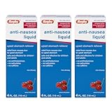 Rugby Anti-Nausea Liquid - Upset Stomach Relief for Adults and Kids - Natural Cherry Flavor - 4 Fl Oz (3-Pack)