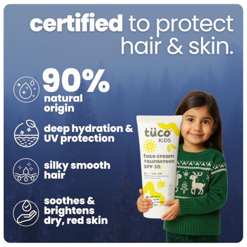 Image of Tuco Kids Ultimate Travel Kit | 5 in 1 Combo | Gift Set | Shampoo, Body Wash, Kumkumadi Face Cream, Tangle Tamer & Sunscreen SPF30