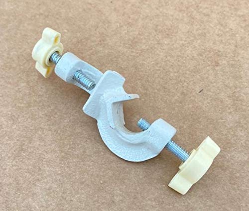 Miniatura 6 de Juego de utensilios metálicos de grado de laboratorio soporte (8" x 5"), varilla de 0.472 in de diámetro (24" de largo), abrazadera de bureta,