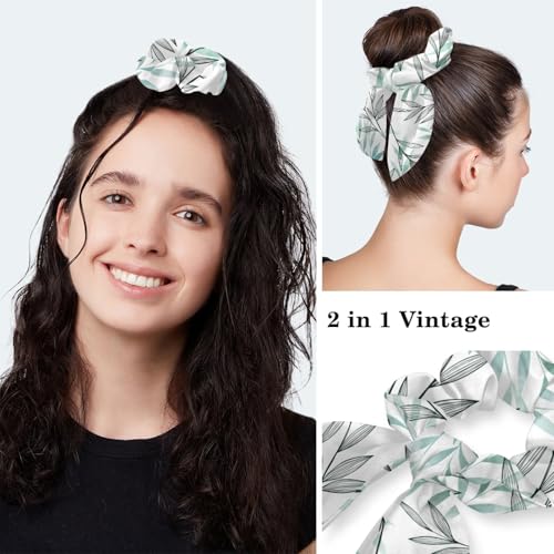 Image of Red Blooming Rose Flowers Black Working Cap with Scrunchy and Ribbon Tie for Women, Long Hair