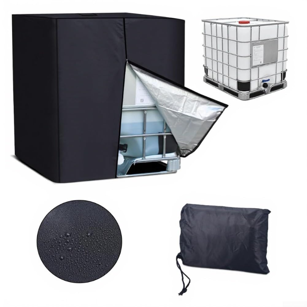 Palettenabdeckung mit Reißverschluss, 120 x 100 x 120 cm, wasserdicht, 210D, 420D Polyester, wetterfest, für Lagerung und Transport im Freien (420D)