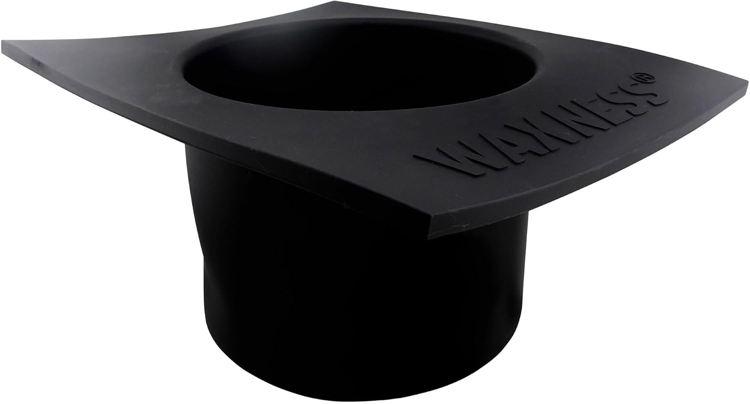 Waxness Non-Stick Silicone Bowl Insert for Wax Warmers – Black, Fits 5.5 lb Warmers, Easy Clean Flexible Wax Pot Liner for Professional Use