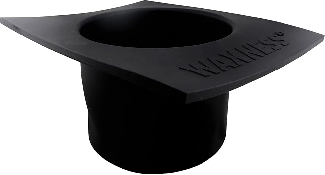 Waxness Non-Stick Silicone Bowl Insert for Wax Warmers Black, Fits 5.5 lb Warmers, Easy Clean Flexible Wax Pot Liner for Professional Use