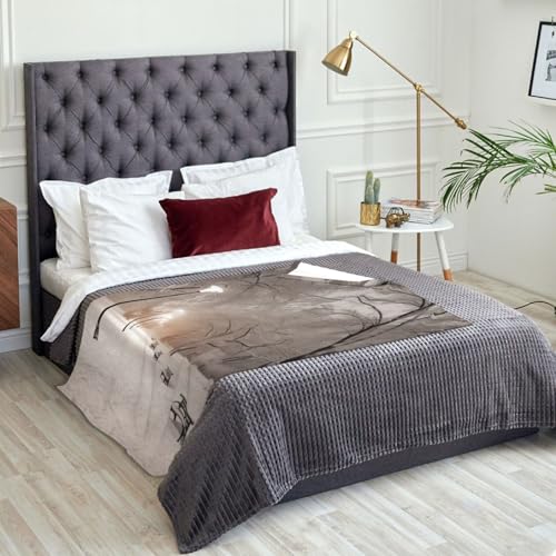 Couverture douce en flanelle Winter Park 320 g qualité supérieure - 6
