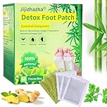 120 Pcs Natural Ingredients Detox Foot Patches,Organic Bamboo Vinegar Detox Foot Pads Improves Sleep Quality,Easy to Use(Extra Socks)