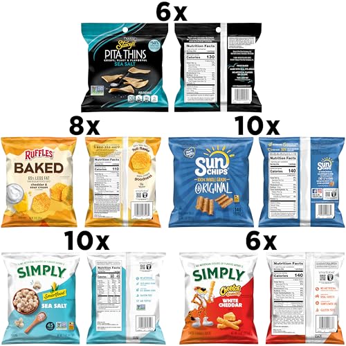 Frito Lay Ultimate Smart Care Package 2.0, Variety Assortment of Snacks (Pack of 40)
