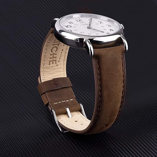 Image of Ritche Christmas Gift Quick Release Leather Watch Bands Genuine Watch Straps for Men Women Top Grain Leather Watch Strap, White Elephant Gifts, Stocking Stuffers for Men, Father's Day gifts