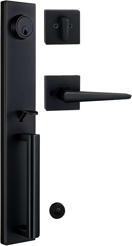 TMC Iron Black Front Double Door Handleset (KEYED HANDLESET) Global Recycled Standard
