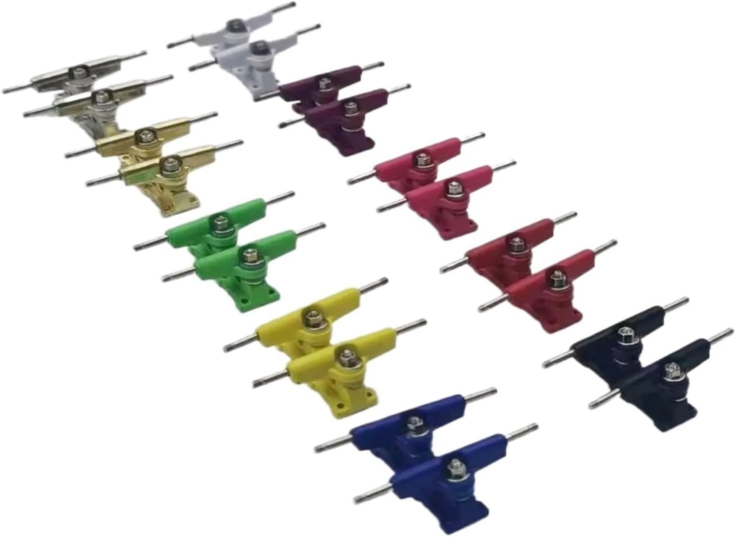 4-piece 32mm Basic Fingerboard Bracket Set, Suitable for Fingerboard Skateboard Toys.(Pink)