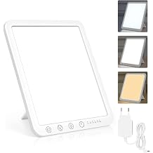 Sotipevs daylight lamp 15000 lux UV-free LED light therapy lamp daylight LED daylight lamp touch control sunlight lamp full spectrum lamp for home/office [energy class F]