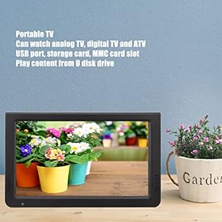 TV Digitale da 10 Pollici, Supporto TV Portatile Video 1080P Piccola Spina Europea 110‑240 V per Esterni