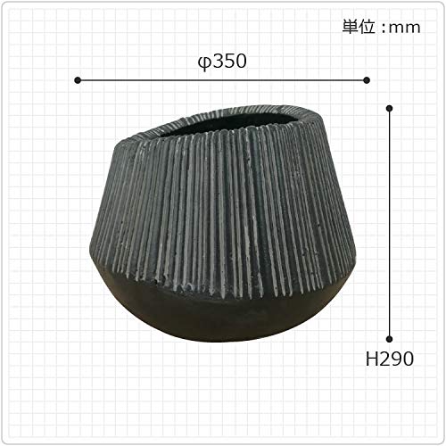 鉢カバー エディラウンド 黒 TL012-1MBk Mサイズ エディラウンド黒M