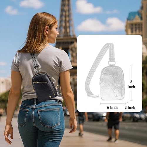 Image of INICAT Small Travel Purse,Anti Theft Crossbody Bag for Women | RFID Blocking, 8 Card Slots,Secure Back Zipper Pocket,Sling Style