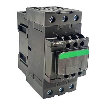 LC1D50AG7 Non-Reversing Contactor 50A 3-Pole 120VAC Coil 1NO 1NC 50/60Hz