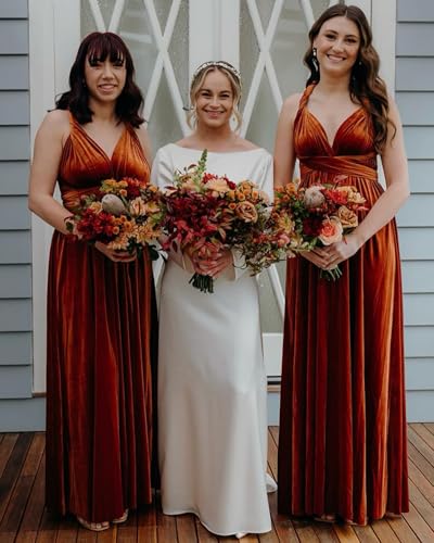 Velvet Infinity Bridesmaid Dress with Bandeau Convertible Formal Dresses Long Multi-Way Evening Gowns3