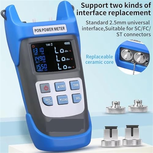 Compteur de puissance optique rechargeable AUA-C330A outil de test fibre SC FC - 5