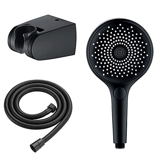 Ducha de mano LaseVe con manguera y soporte ABS, 3 modos de chorro