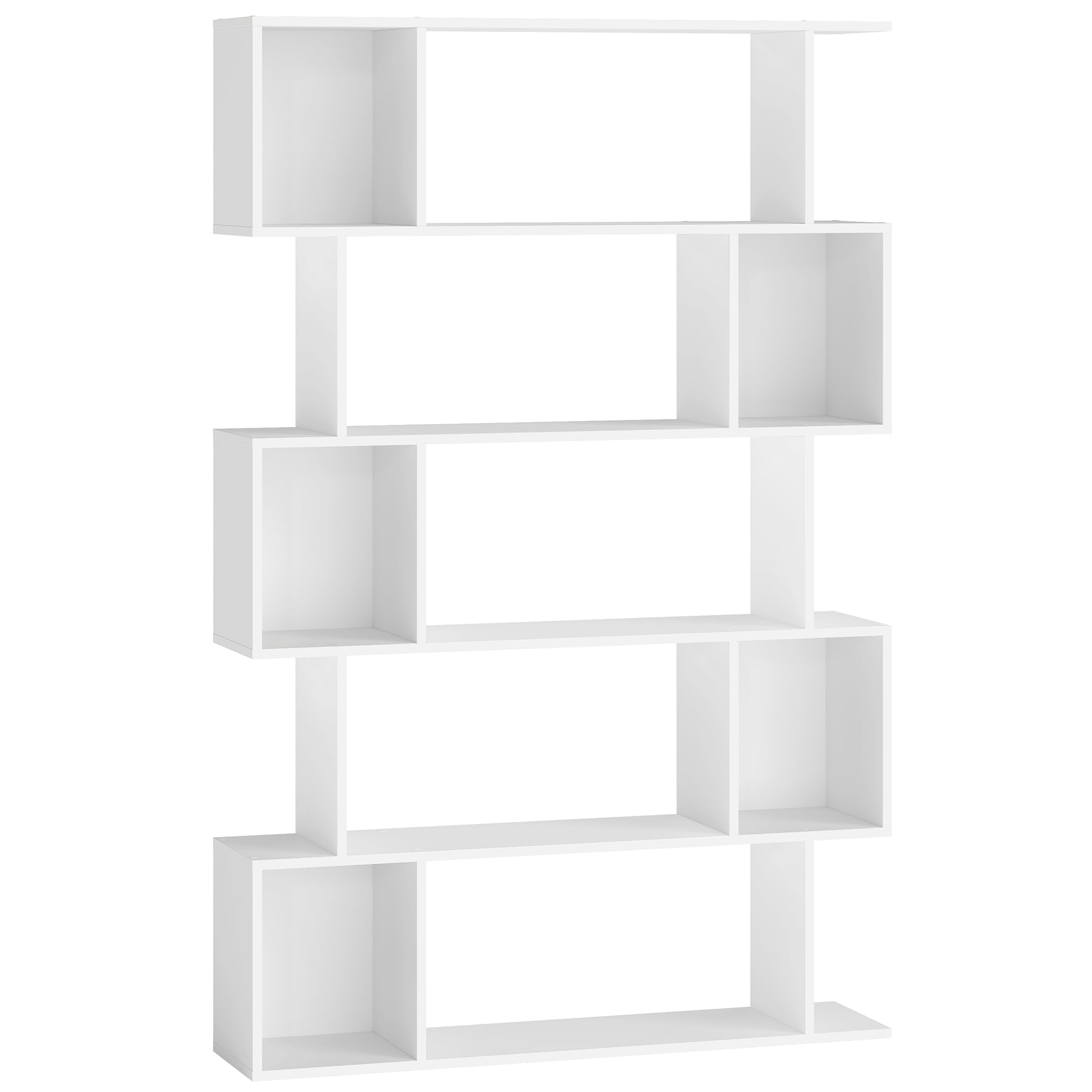 VASAGLE Bookshelf, 5-Tier Bookcase, 9.4 x 35.4 x 62.6 Inches, Storage Shelf with Open Compartments, Modern Style, for Living Room, Bedroom, Office,