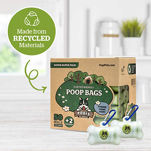 Pogi’s Dog Poo Bags – 750 Bags (50 Rolls) with 2 Dispensers – Biodegradable, Leak-Proof, Extra Strong - Image 3