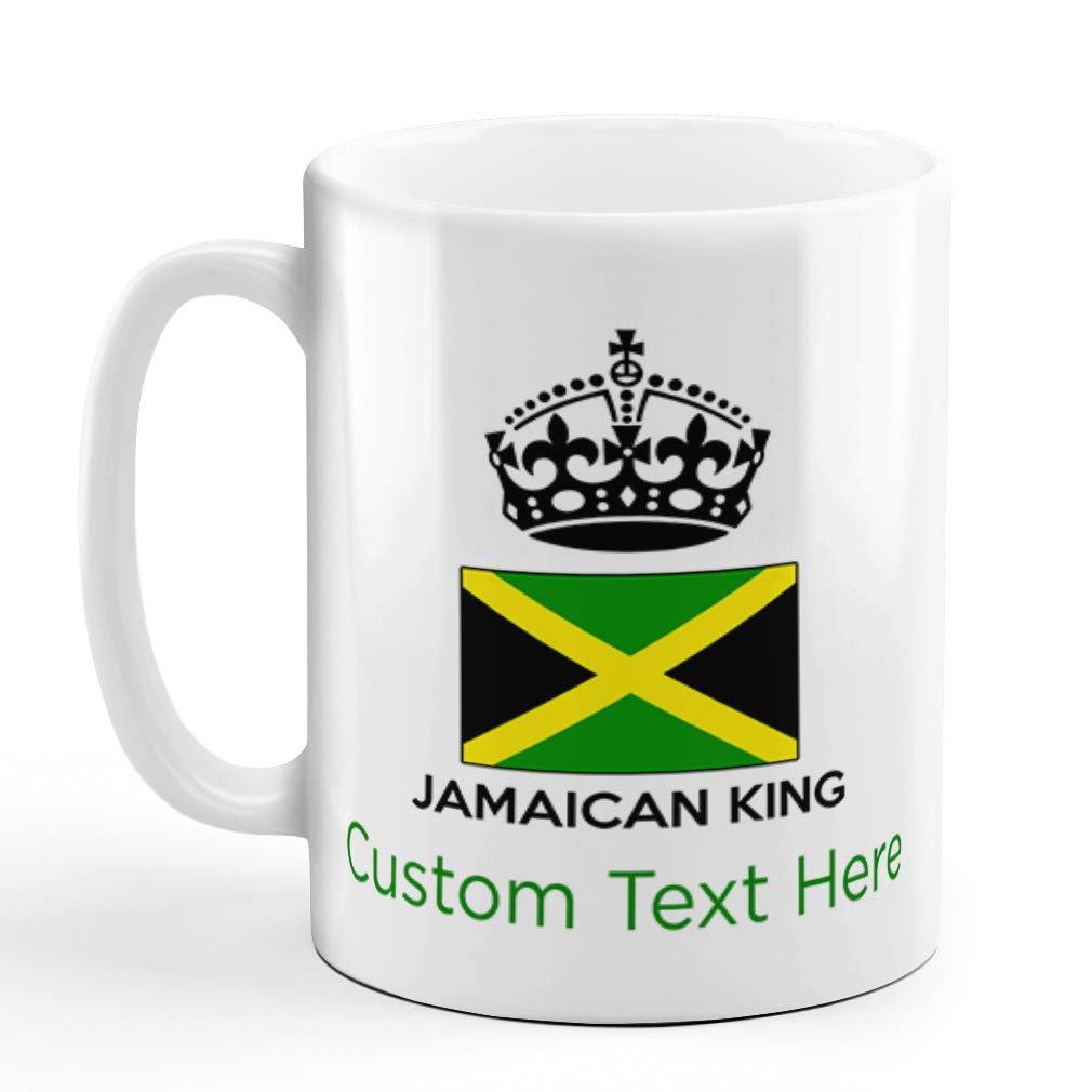 Taza De Té Corona del rey jamaicano Taza De Regalo Cumpleaños 2