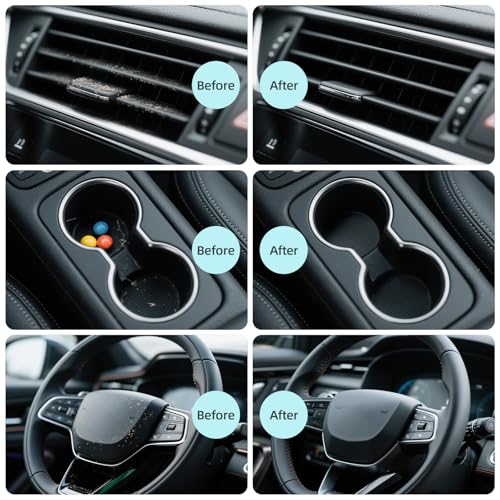 Image of ColorCoral Car Cleaning Gel 2Pack Car Clean Putty, Universal Car Interior Cleaner Slime, Perfect Keyboard Cleaning Kit Supplies, Auto Detailing Tools Accessories, Dust Remover Gifts for Men Women