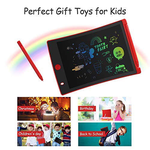 Orsen LCD Writing Tablet, Toys for 3-6 Year Old Kids, 8.5-inch Colorful Doodle Board Drawing Tablet, Kids Gifts Toys for 3 4 5 6 7 Year Old Girls Boys(Red) - Thumbnail 5
