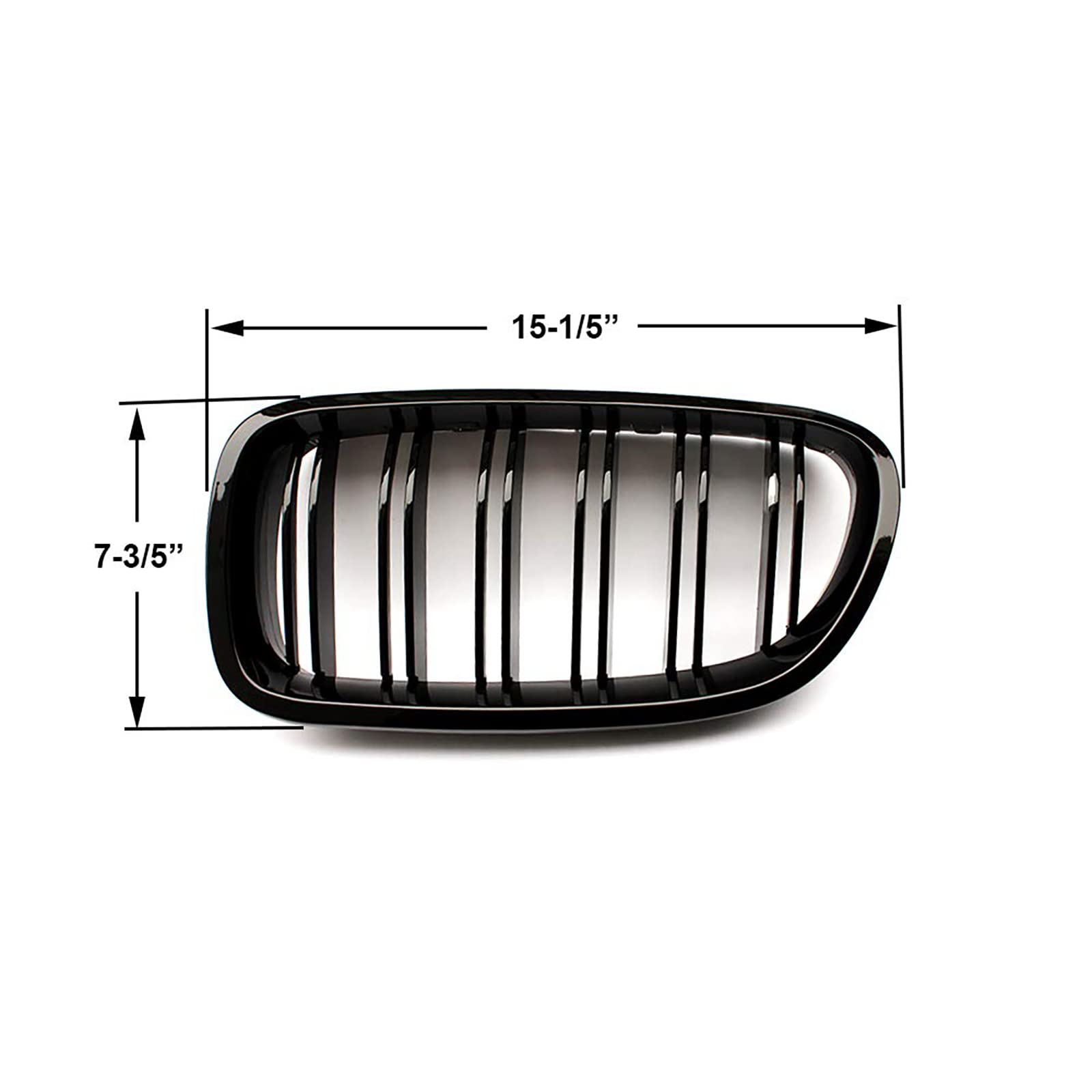 F10 Rejilla De Radiador para BMW Serie 5 F10 F11 M5 Parrilla F10 F11 riñones Serie 5 Doble Negro 2010-2017