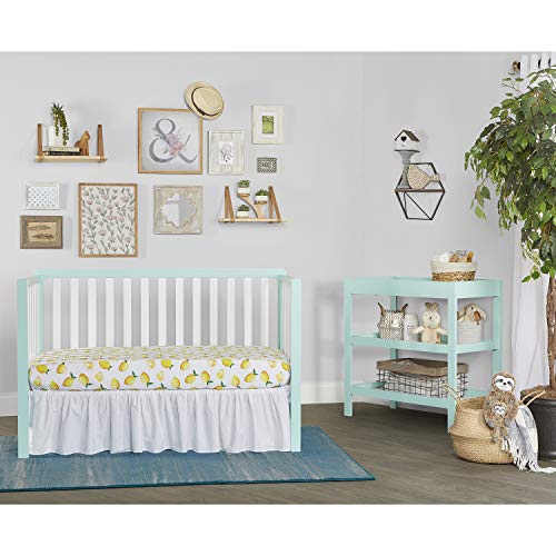 Dream On Me Ridgefield 5-In-1 Convertible Crib In Mint & White, Greenguard Gold Certified #TOP6