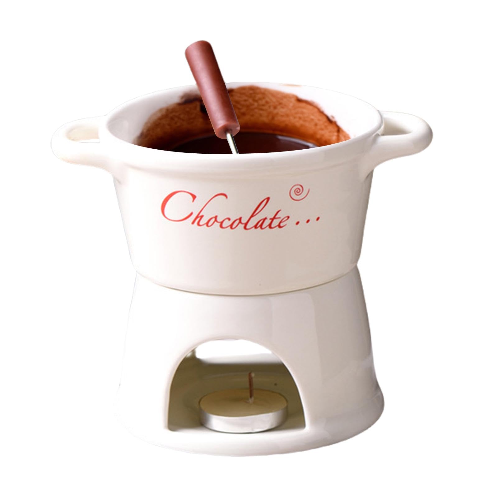 Fonduetasse – Teelicht-Fondue-Tasse, 300 ml Schokoladenkäse-Fondue-Tassen, Schmelzbecher, Sahnebereiter, tragbarer Schmelzbecher für heiße Schokolade, für Liebhaber, Familien