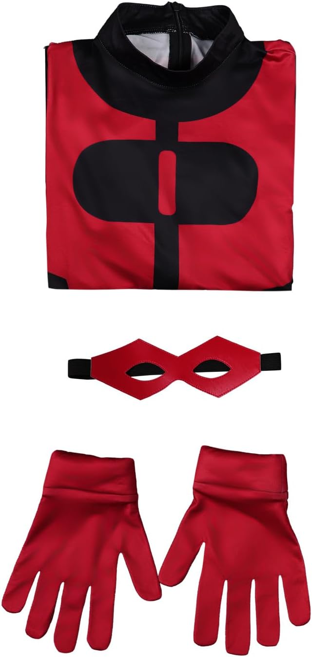 Invincible Oliver Grayson Cosplay Costume Jumpsuit Onesie Bodysuit Gloves Mask Accessories Outfits Halloween Suit
