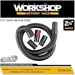 Workshop Wet/Dry Vacs WS25020A 2-1/2-Inch X 7-Feet Dual-Flex Locking Hose for Wet Dry Shop Vacuum