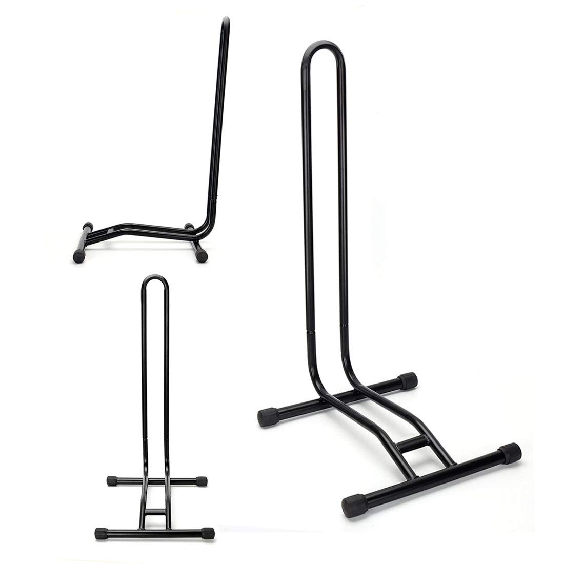 Bike  Bicycle Floor Parking Rack Storage  Stand  Indoor Outdoor Black