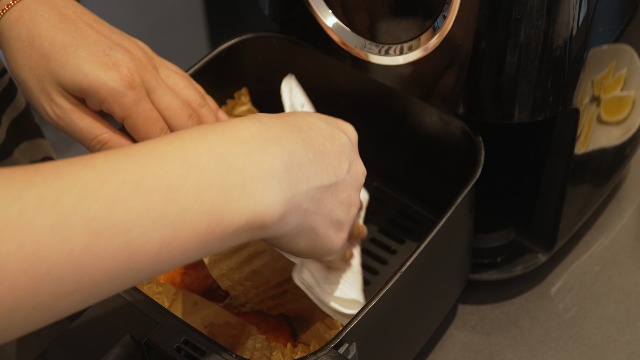 Papel Para Freidora De Aire, 50 Piezas, Cuadrado, Papel Vegetal De Horno Antiadherente Desechable Sin Perforar Para Hornear Asar Marron Dam 93939952